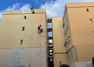 pintura fachada naranja claro
